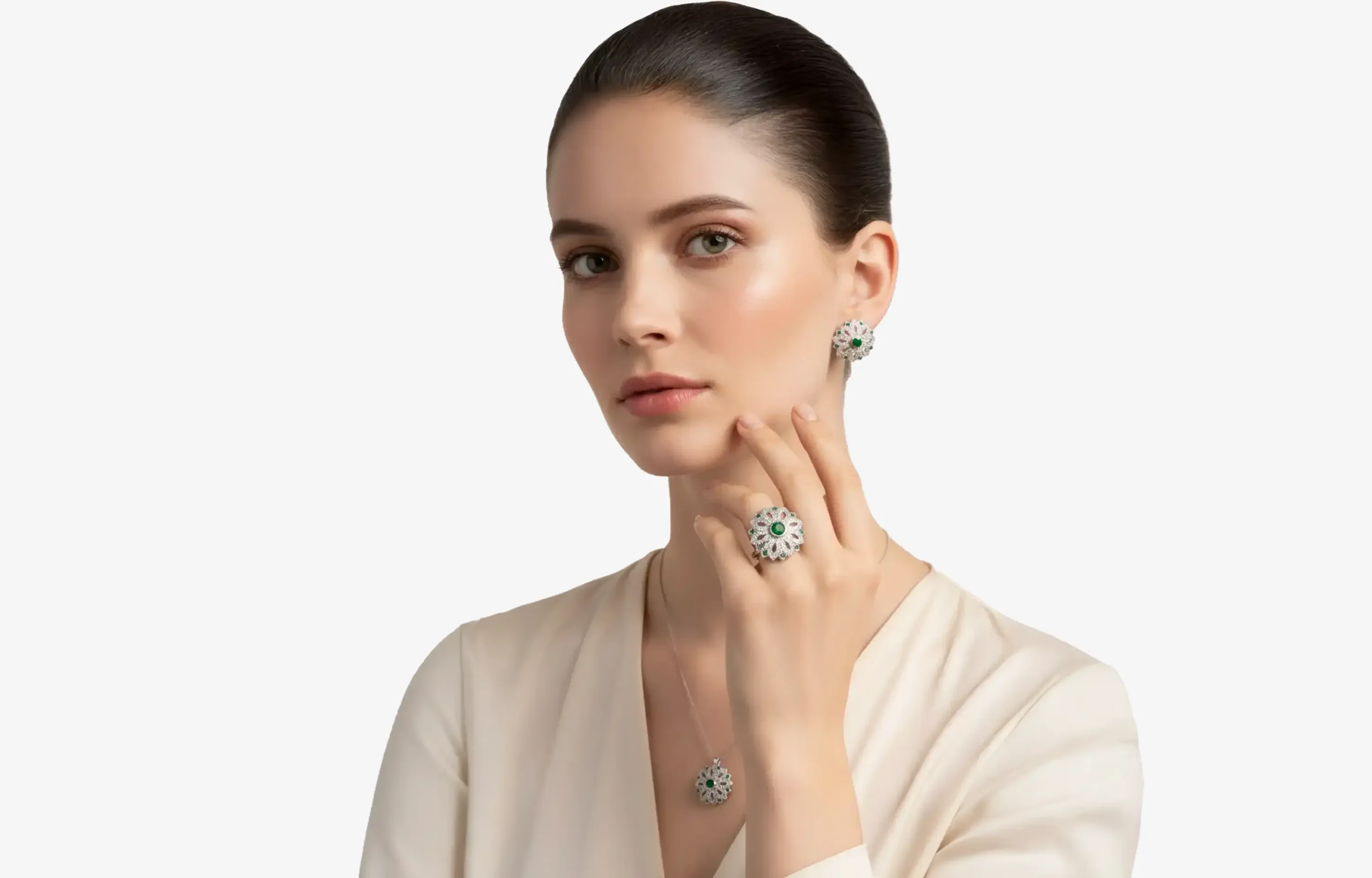 Model wearing ring