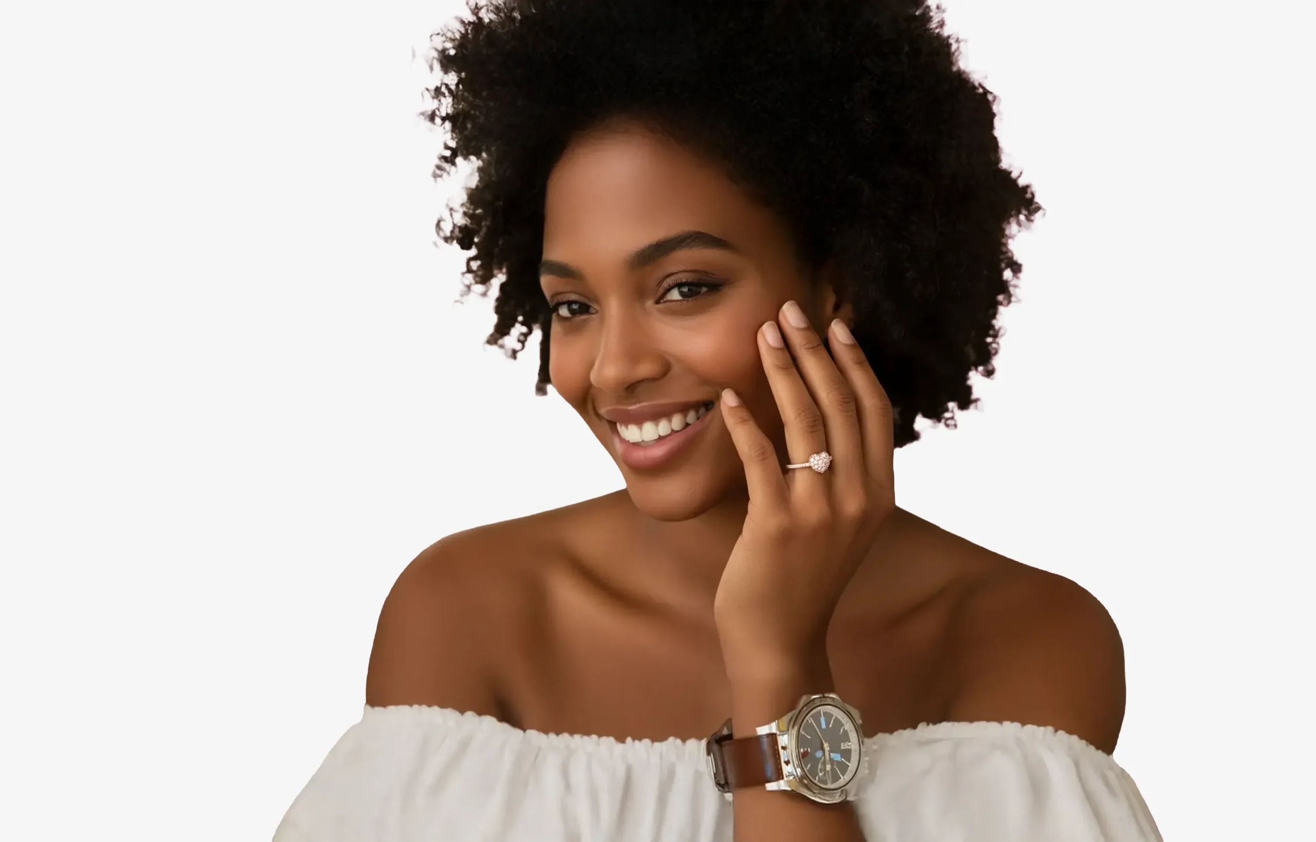 Model wearing ring